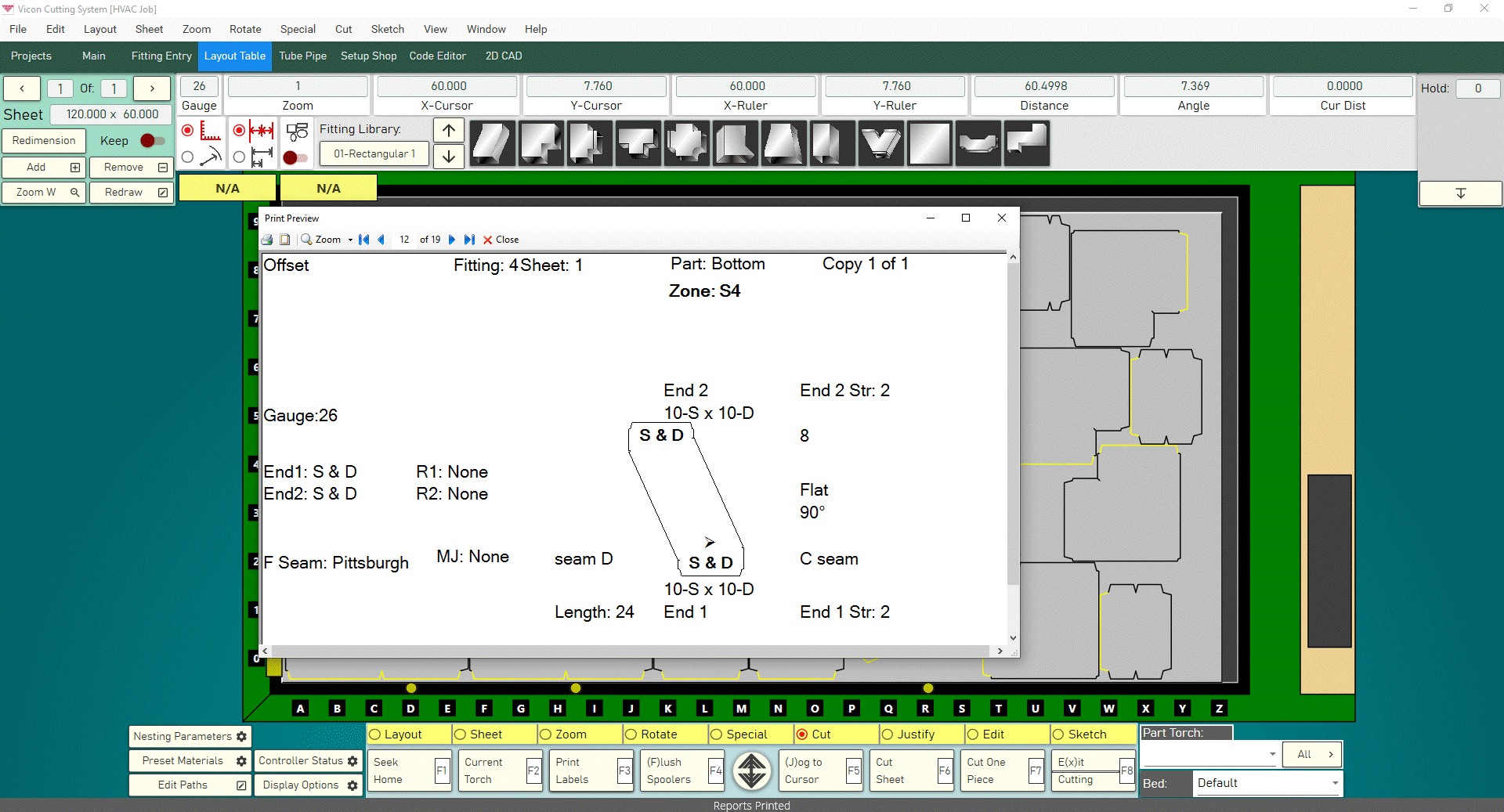 Vicon HVAC Software Label Screen